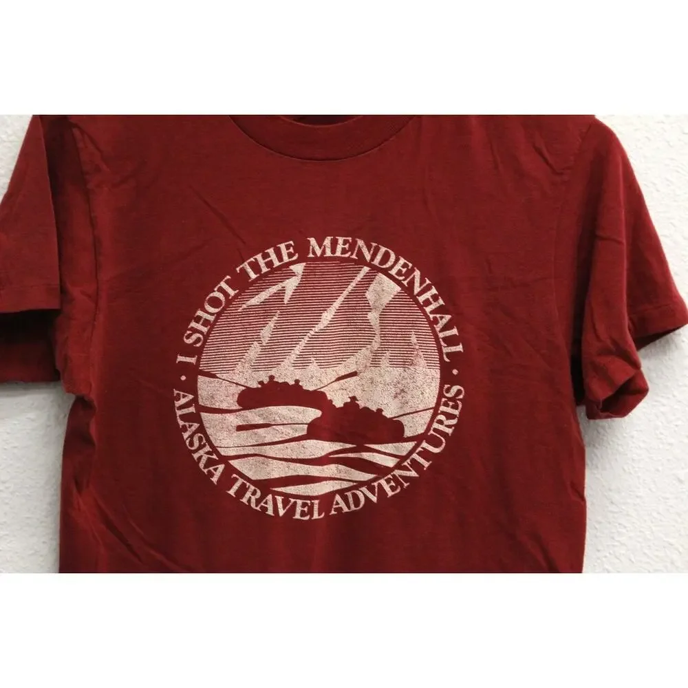 Vintage I Shot The Mendenhall Glacier Alaska T Shirt Medium